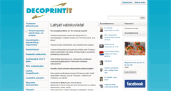 Desktop Screenshot of decoprintit.fi